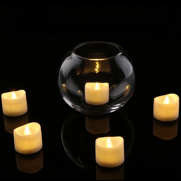 Färgskiftande LED Mini Votivljus, Batteridrivna Färgade Flamlösa Ljus för Festdekorationer, Inomhus & Utomhus, Lätta att Använda, RGB