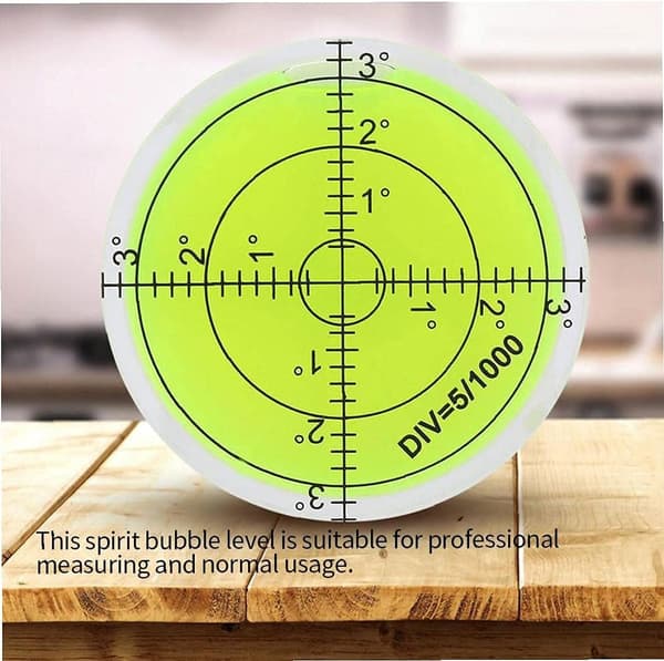 60 mm diameter vaterpas - Rundt inklinometer til måling af ins
