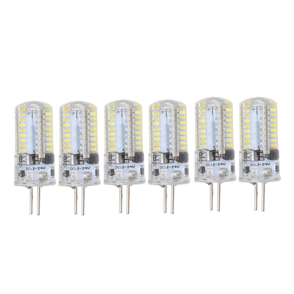 6 st GY6.35 LED-lampor 5W AC 12V Varmvitt 2700 till 3000K Vitt 6000 till 6500K 500LM 72LED-lampor för hemmakontor Ren vit