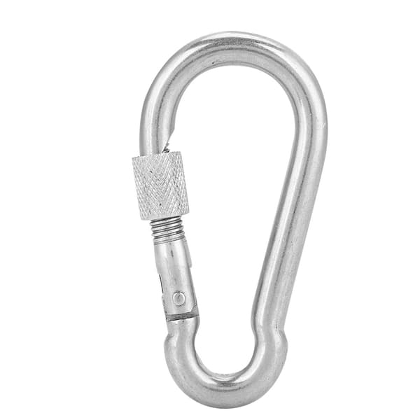 304 Rustfritt Stål Karabinkrok Hurtig Hengende Spenne Elastisk Spenne Fjærkrok (M12)