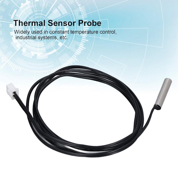 10 stk Termistor Sensor NTC Temp Temperatursonde 5x25mm Sylindrisk Hode for Måling 50K B3950