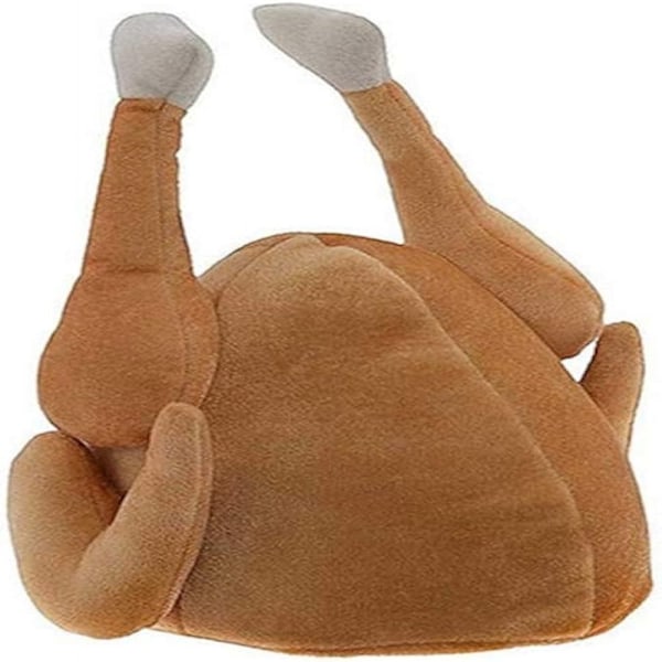 Rolig Kalkonmössa för Thanksgiving, Design med Rörliga Ben Bekväm Andningsbar Foder Plyschhatt, One Size Passar De Flesta Vuxna och Barn