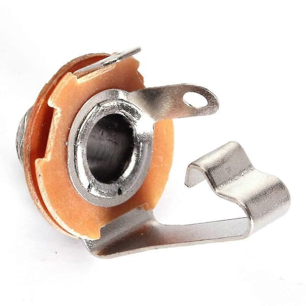 10 stk. Mono Input Jack til Guitar Bas 6,35 mm Orange