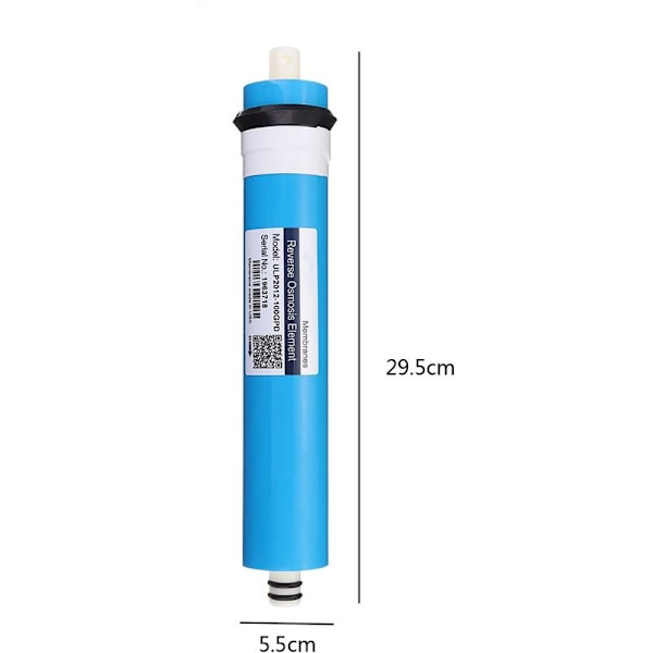 Cartouche Filtrante RO Membrane Remplacement Osmose Inverse bleu 1812-75G