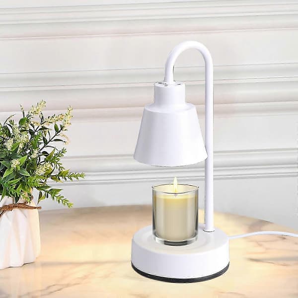 Aromaterapi stearinlysvarmer bordlampe med justerbar temperatur til hjemmekontor og soveværelse, romantisk gave