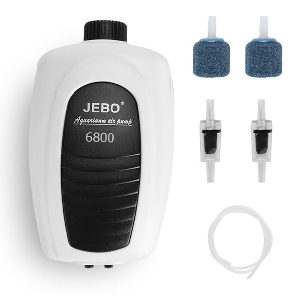 JEBO Teichbelüfter - Sett 2, Luftpumpe Damm Akvarium Belüfter Oksygen Pumpe