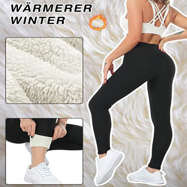 Varm Fleeceforet Leggings til Kvinder, Vintervarme Leggings