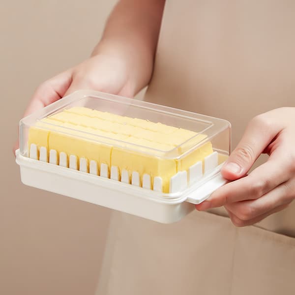 Smørboks Oppbevaringsboks Skjæring Preserveringsboks Smør Crisper Oppbevaring