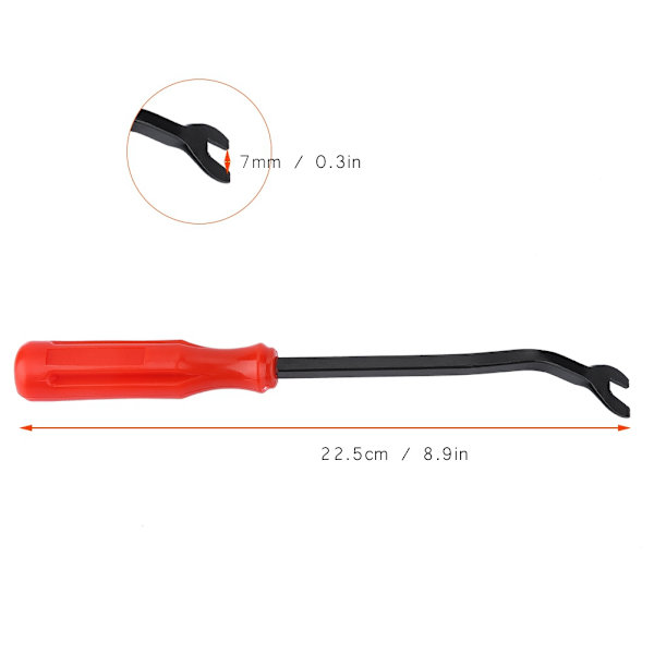 Auton oven lukon ruuvimeisseli työkalu Ruuvimeisseli kiinnikkeen poisto työkalu auton korjaukseen (22,5 cm)