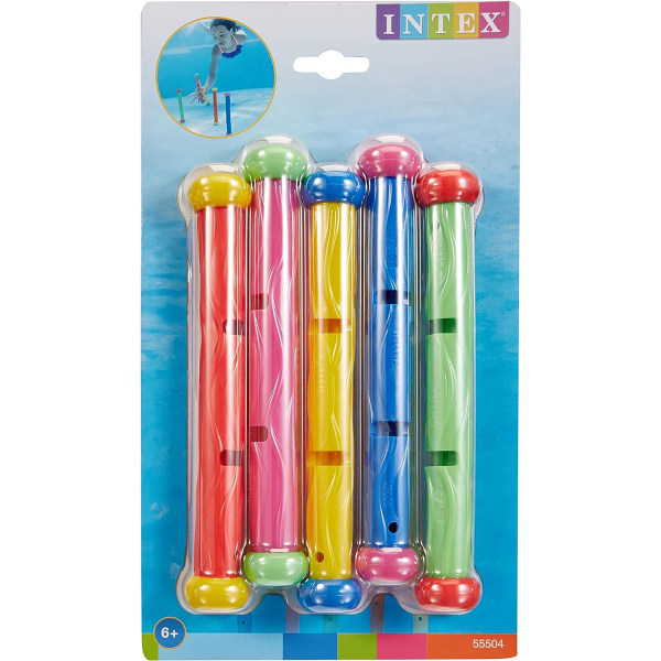 5-pack färgade pinnar