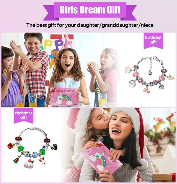 97 delar DIY armband set 8 ~ 12 år flickpresent jul c
