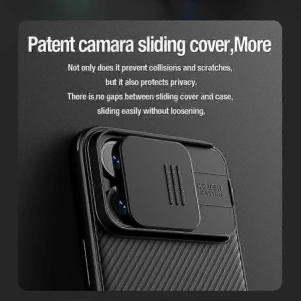 NILLKIN CamShield Pro PC -puhelinkuori 15 Pro -mallille Black