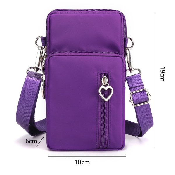 Liten crossbody-plånbokstelefonväska för kvinnor, minicrossbody-väska