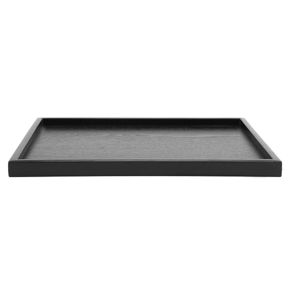 Solid trebrett, bred anvendelse for alle dine serveringsbehov, elegant tallerken for kaffe og te, sølesikker for problemfri servering