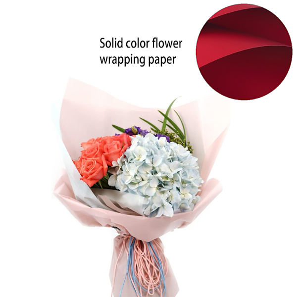 Blomsteromslagspapper Blombukett Presentförpackningsmaterial Mån