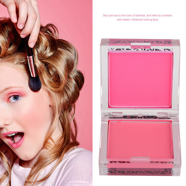 2 Farver Ansigtsmakeup Blush Palette Langvarig Vandfast Ansigtskind Makeup 04#