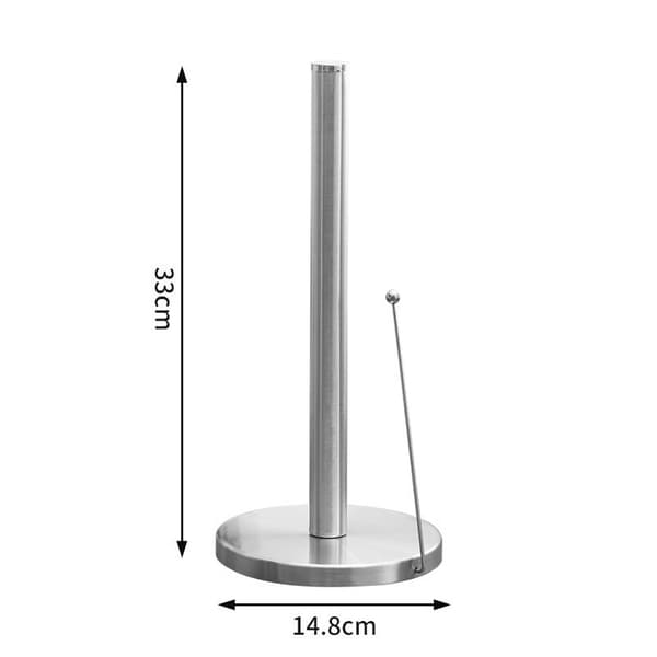 Vertikal toiletpapirholder med armlæn, rustfrit stål, ? 15x33 c