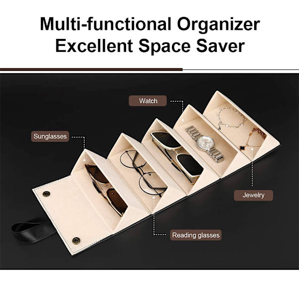 Solbrille Organiser 5/6 Slots Rejse Brilletui Multiple