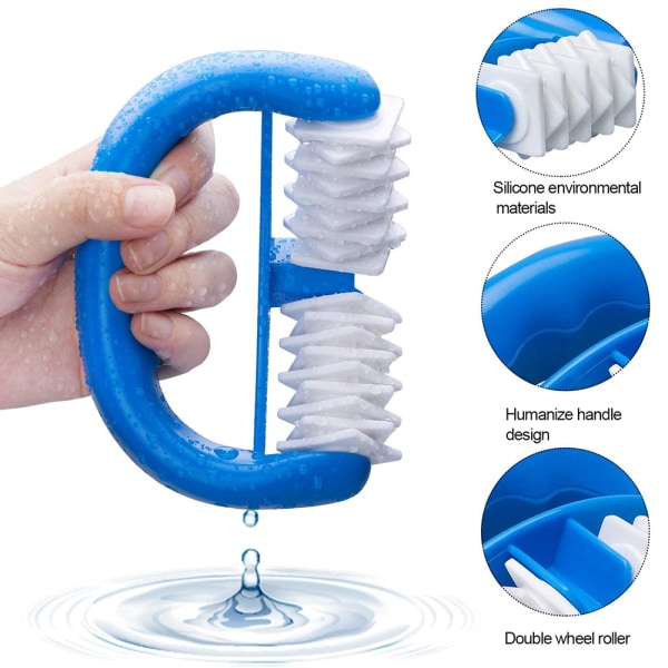 4 st vakuumkoppar + massagerulle silikonkoppning set, ansikte och