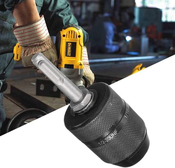 1/2\"-20UNF 2-13MM Kapasitet Nøkkelløs Slagchuck Drill Adapter Wit
