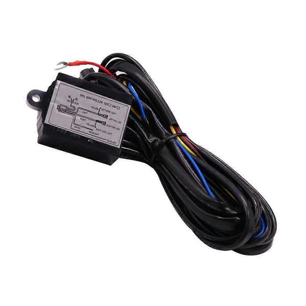 DRL Controller Multifunktionel LED Kørelys DRL Controller LED Kørelys Liner Biltilbehør (Sort)
