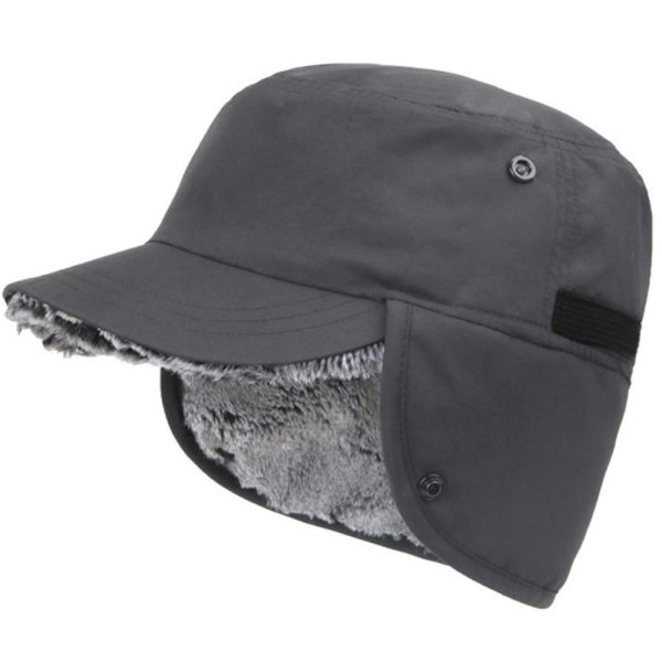 Vinterhue Varm hat med øreklapper - 100% nylon & kunstpels