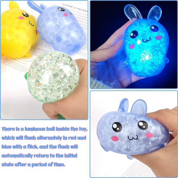 Påske Stressbold*6 stk., Påskeæg Klemmebolde, Squishy Bold,