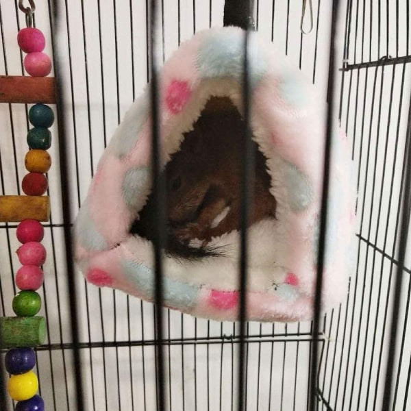 Varmt hamsterbo för vintern, mjuk hamster, hängmatta