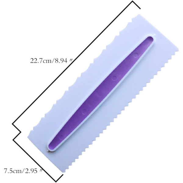 Dekoreringskam och glasyrjämnare Set om 3-pack Dekorering