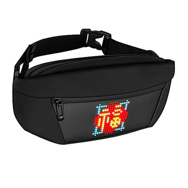 LED-skjerm Fanny Pack Unisex Programmerbar Skjerm Anime Ryggsekk Vanntett Pixel Fargerik Matrise USB-drevet S