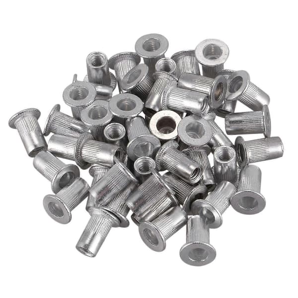 M4x10mm Rustfritt Stål Gjenget Blind Rivmutter Innsettingsmuttere 50stk
