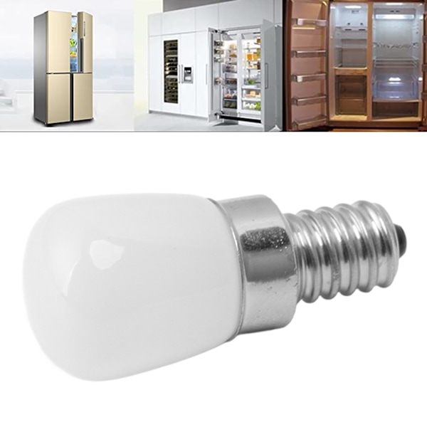 5 st LED-kylskåpslampa, E12, för frys, hem, energibesparande, 120 V, varmt ljus