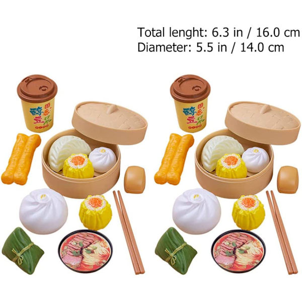 2 set barns pretend lek kök matlagning leksak ångad leksak