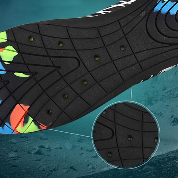 1 Par Utomhus Vattentäta Trekking Snorkling Strand Simning Yoga Skor Vit42