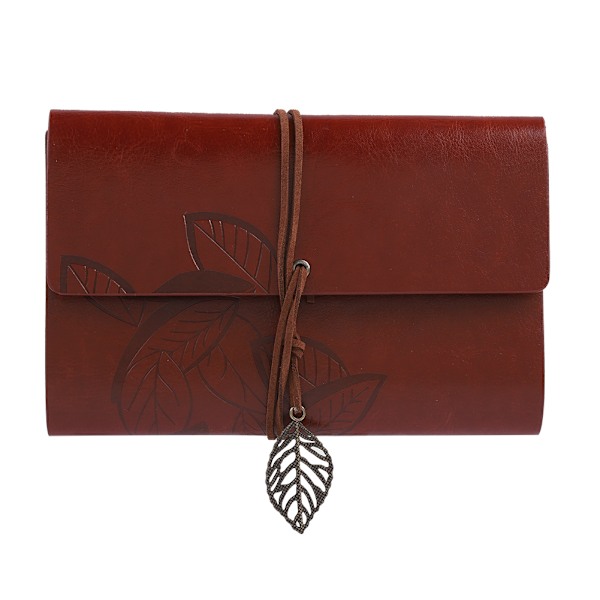Retro Läder Anteckningsbok   Fountain Pen Fjäder Dip Pen Bläckflaska Set Brevpapper Presentask Svart