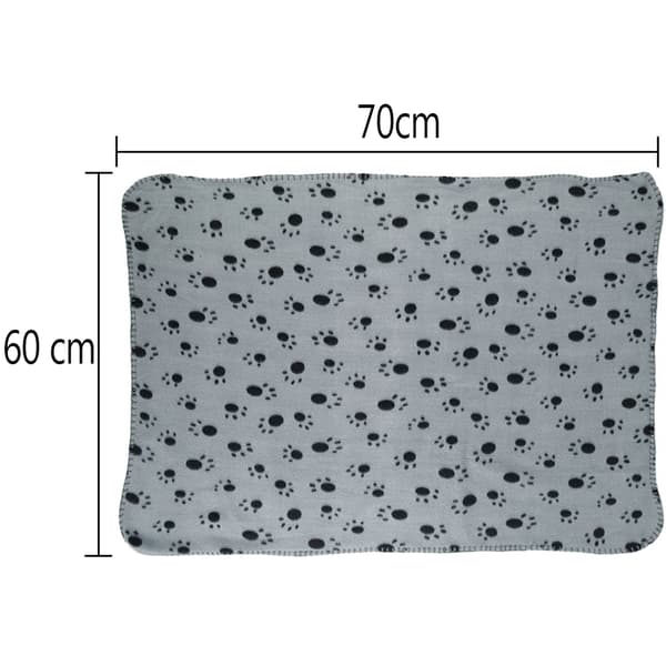 3 store bløde fleece tæpper til hund eller kat, 70 cm x 60 cm