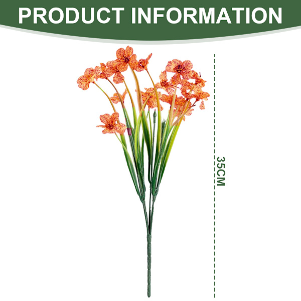 30 Bundter Kunstige Blomster Udendørs UV-Resistente Kunstige Blomster