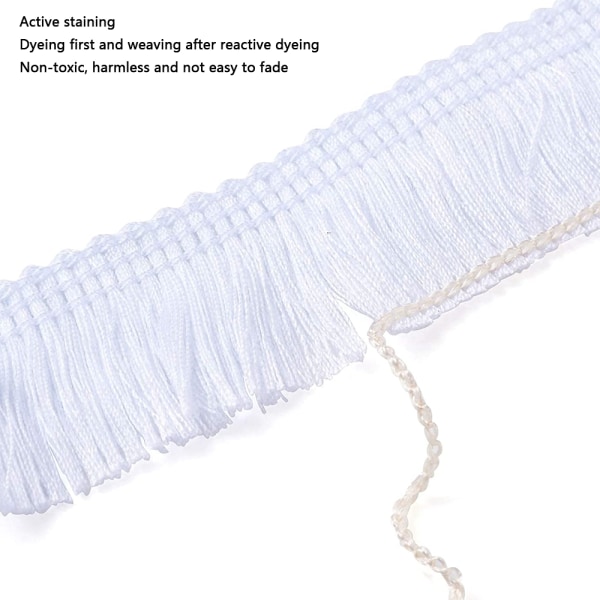 Polyester Frans Tofs Spets Trim Frans Fiber Trim för Sömnad Q