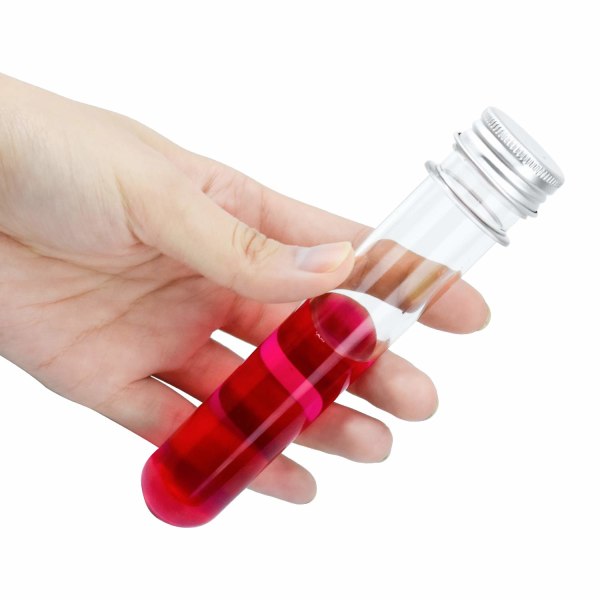 14 stk Reagensrør Plast 40ML Transparent