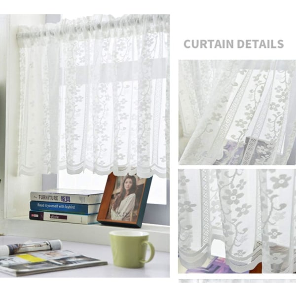 Kurzstore Gardin Halbtransparent Bistro Gardin Halbtransparent