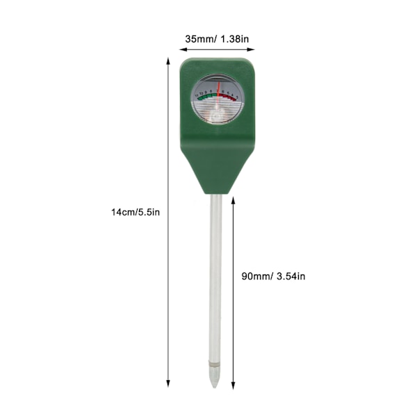 Mini jord PH-mätare bärbar enkel nål hög känslighet sond plug and play jord PH-sensor för trädgård gräsmatta gård