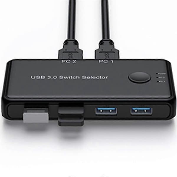 USB KVM Switch USB 3.0 Switcher KVM Switch for Windows PC Tastatur Mus Skriver 2 PC-er Deling 4 Enheter