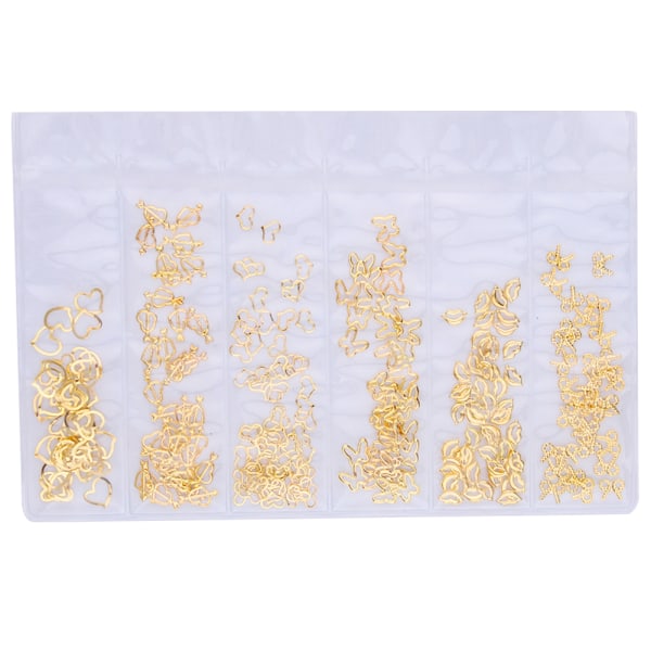 Negle Metal Nitter Charms, 3D Neglekunst Dekoration
