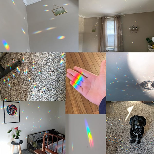 Klar glas kristallkula prisma solfångare regnbågstillverkare, sfär