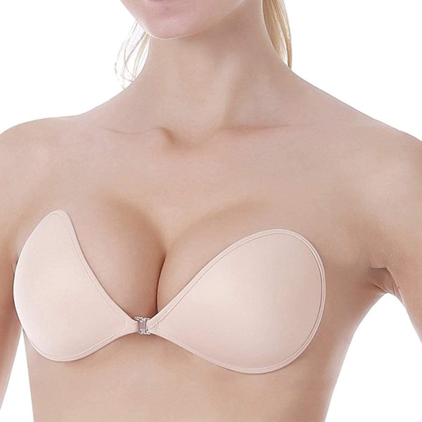 Push up Strapless Självhäftande Plunge BH Osynlig Rygglös