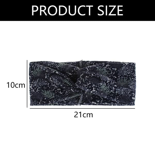 Boho Hodebånd Brede Knyttede Hårbånd Elastisk Turban Hodebånd