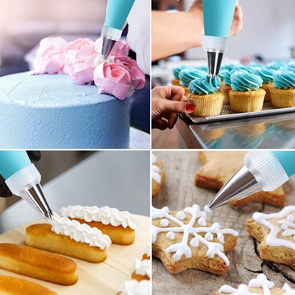 Kakepyntingsutstyr for baking med gjenbrukbare sprøyteposer