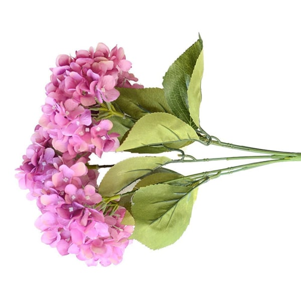 5 Huvuden Hortensia Vacker Konstgjord Blombukett Hem