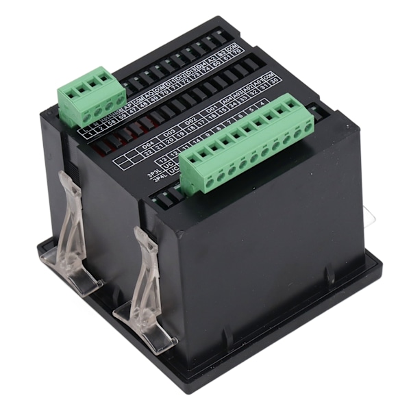 Musta 3-vaiheinen sähkömittari LCD monitoiminen liekinsuojattu kotelo Energiamittari AC220V