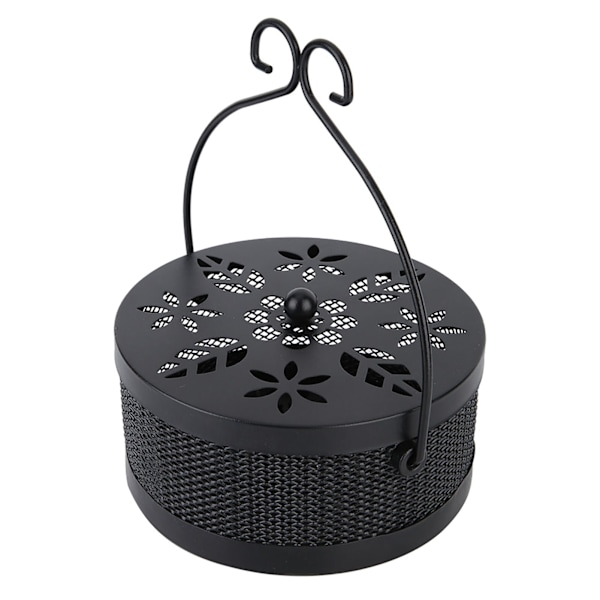Retro Portabel Myggspiralhållare För Inomhus Utomhus Camping, Klassisk Retro Metallspiralbrännare Med Böjt Handtag Och Halkfri Botten För